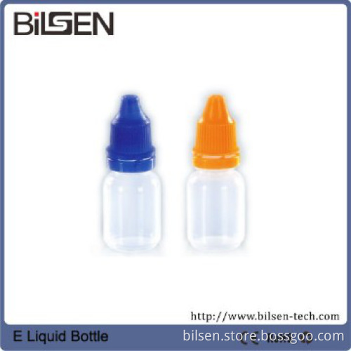 Electronic Cigarette 10ml Clear Plastic Eliquid Bottle with Needle Cap